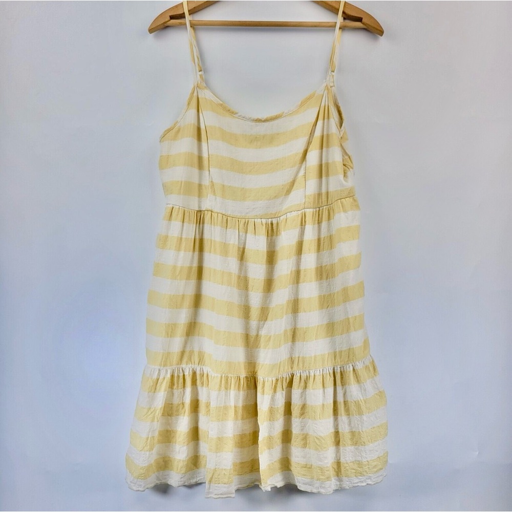 NWOT Altar’d State Yellow Stripe Mini Dress